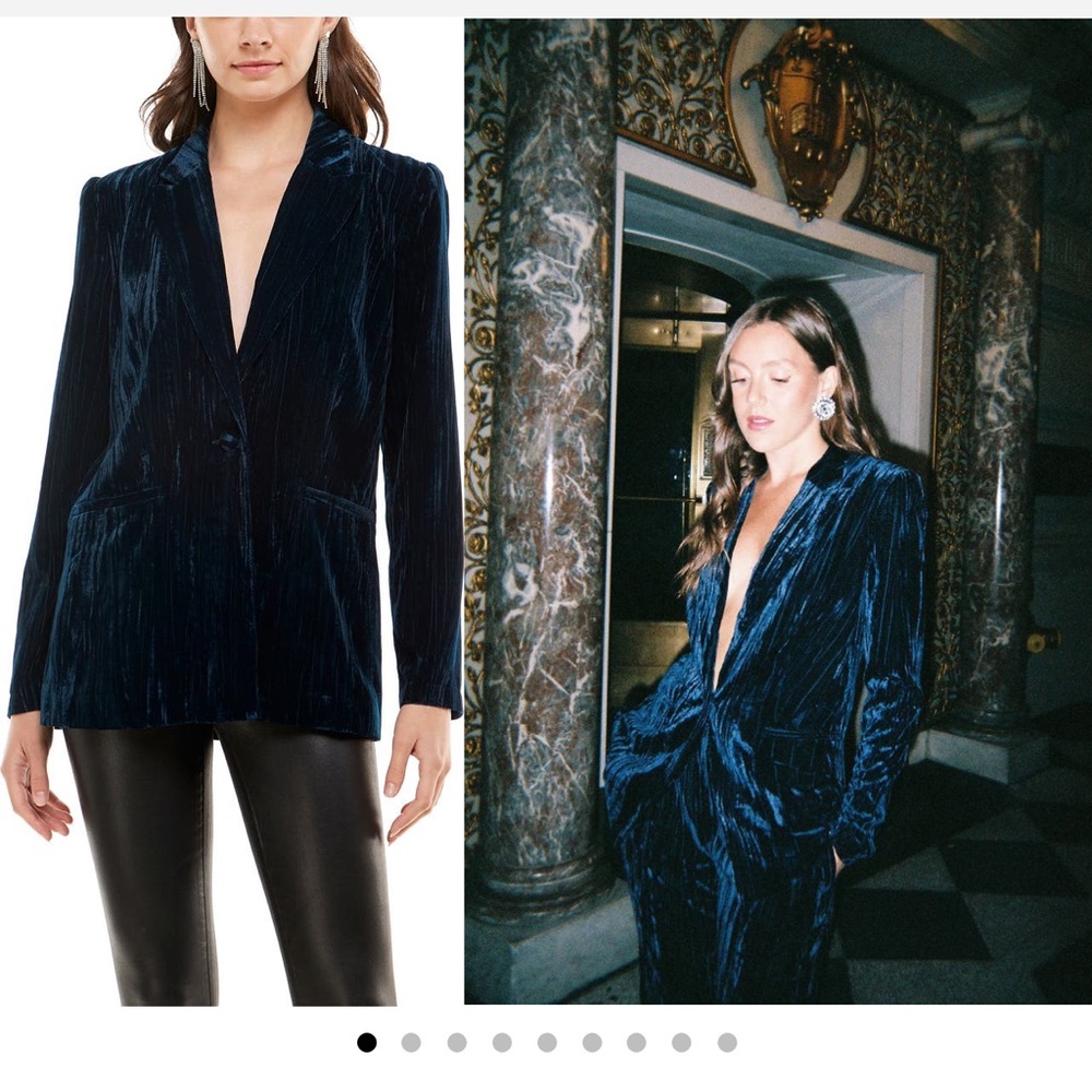 WAYF x Emma Rose velvet blazer
